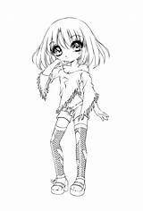 Coloring Pages Goth Girl Cute Manga Coloriages Getdrawings Chibi Getcolorings sketch template
