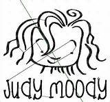 Moody Judy Stink Coloring Sheets Pages Embroidery Template sketch template