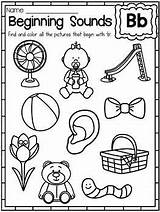 Sound Worksheets Beginning Sounds Color Preschool Coloring Letter Kindergarten Nursery Teacherspayteachers Beginner Printables Preview Visit Choose Board Kids sketch template