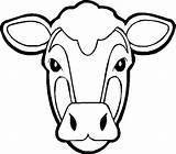 Cow Head Coloring Face Pages Printable Mask Color Print Template Skull Outline Cows Sketch Templates Faces Steer Animal Colorings Baby sketch template