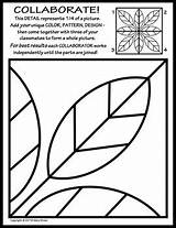 Coloring Symmetry Collaborative Pages Radial Activity School Lessons Fall Lines Classroom Teacherspayteachers Leaf Collaborate Adding Worksheets Sub Lesson Leaves Kids sketch template