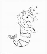 Unicorn Mermaid Colouring Einhorn Coloringpages Unicorns Coloringbay sketch template