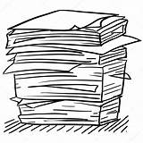 Papeles Pila Stapel Papieren Schets Pile Paperwork Stockillustratie Bosquejo Clipartmag Lhfgraphics Croquis sketch template