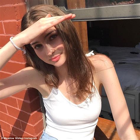 Meadow Walker 18 Shares First Instagram Snap In A Year Daily Mail