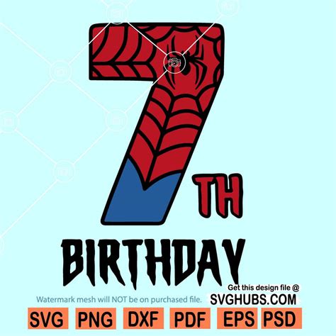 birthday spiderman svg spiderman birthday svg birthday boy svg