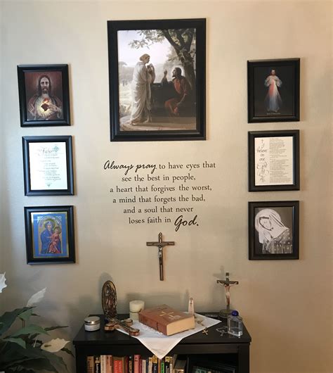 catholic home altar ideas decorating  catholic home  cost hallway