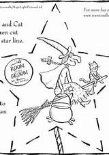 Broom Room Coloring Witch Pages Template Activity Halloween Colouring Activities Preschool Color Days Printable Book Cut sketch template
