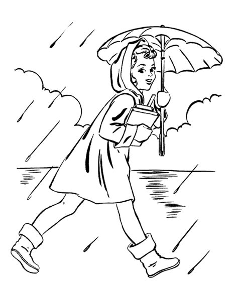 woman holding umbrella coloring page clip art library