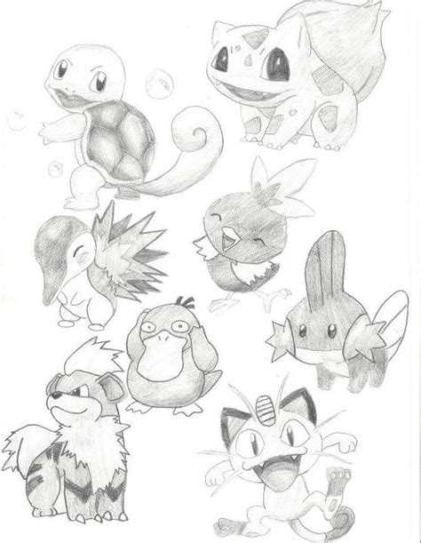pokemon pencil drawings  chloeisacookie  deviantart
