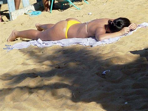 yellow bikini in janga beach brazil april 2017 voyeur web