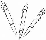 Coloring Pen Pages Pens Print Bag Pencil Designlooter Drawings 25kb 1000 sketch template