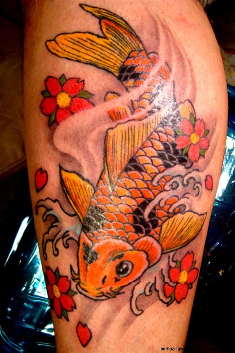 golden fish tattoo amazing wallpapers