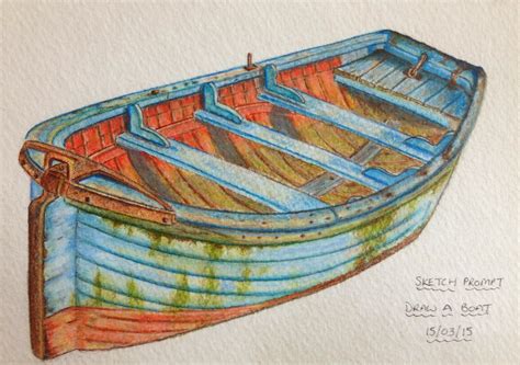 artful evidence sketch prompt draw  boat