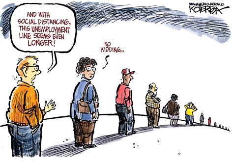 social distancing   unemployment  political cartoons daily news