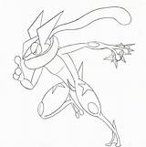 Greninja Tapu Koko Kleurplaat sketch template