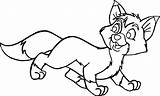 Fox Coloring Pages Cute Baby Red Color Printable Getcolorings sketch template