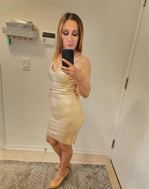 Gold Midi Dress Cocktail Dress Party Dress Bellabarnett