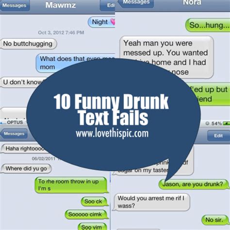 10 Funny Drunk Text Fails