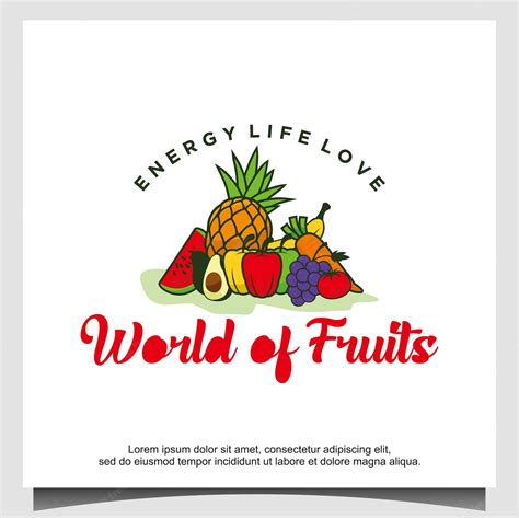 premium vector fruits logo design