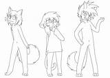 Furry Base Lineart Boy Bases Bunny Deviantart sketch template