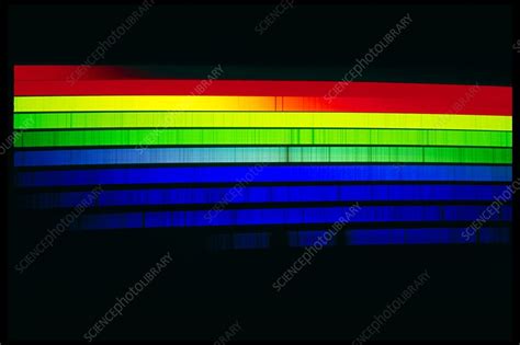 solar spectrum stock image  science photo library