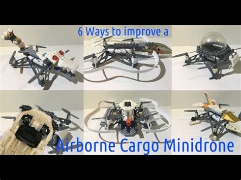 ways  improve  parrot airborne cargo drone  lego youtube