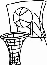 Basketball Coloring Pages Goal Hoop Drawing Curry Ball Stephen Jordan Shoes Sports Printable Drawings Nba Basket Color Sheets Print Shot sketch template