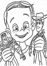 Toy Story Coloring Pages Andy Disney Colouring Visit sketch template