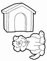 Coloring House Animal Doghouse Preschool Worksheets Animals sketch template