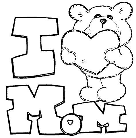 love  mom coloring pages clip art library
