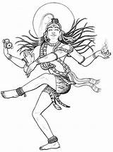 Shiva Nataraja Drawing Lord Drawings Tattoo Kali Sketch Coloring Mahadev Outline Sketches Hindu Dessin Pencil Painting Coloriage Getdrawings Gods Linga sketch template