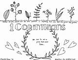 Corinthians sketch template