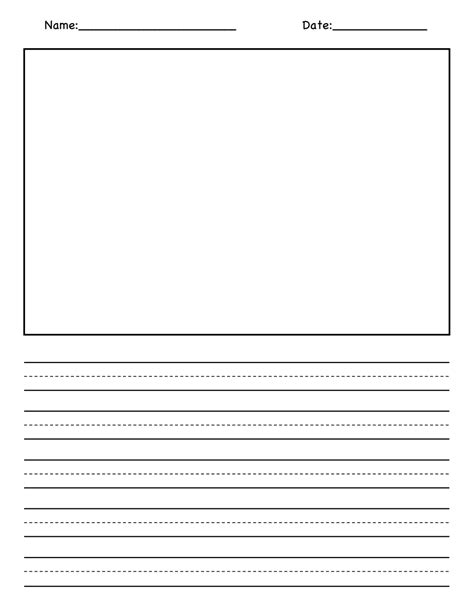 blank picture  writing paperpdf google drive kindergarten