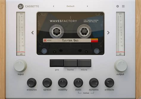 cassette  wavesfactory tape plugin vst vst audio unit aax