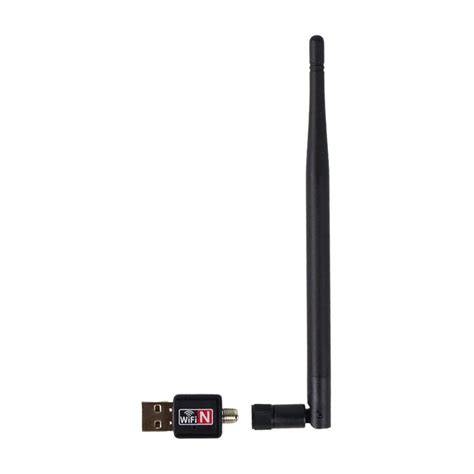 Taffware Wifi Usb Adapter 802 11n 150mbps With Antena Mt7601 Black
