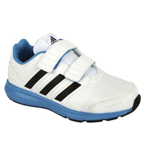adidas intersport kids running shoe whiteblue