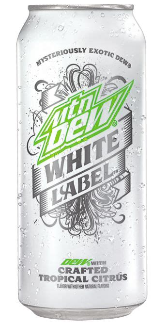 mtn dew white label crafted tropical citrus mountain dew labels soju bottle