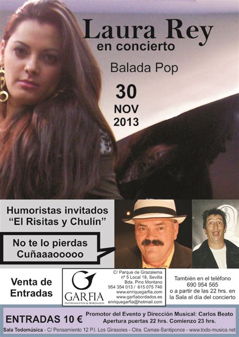 👉 Laura Rey En Concierto 30 Noviembre 2013 Todo MÚsica Locales De