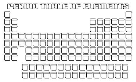 printable periodic table blank