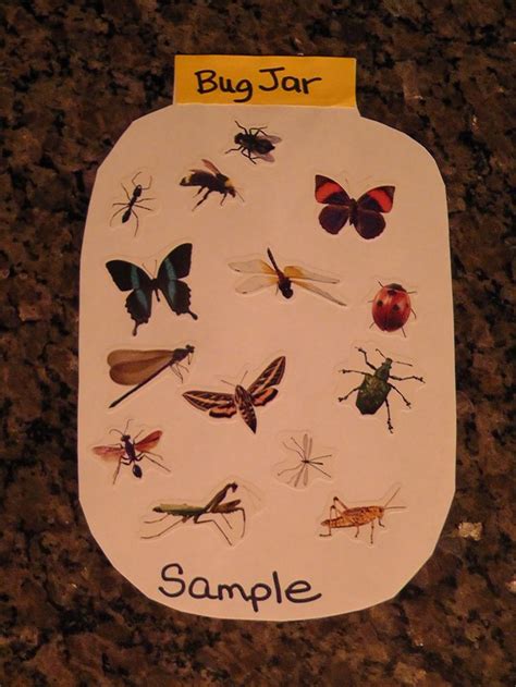 bug jars  insect stickers  preschool crafts preschool crafts