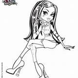Frankie Stein Werecat Sisters Coloring Hellokids Monster High Cushion Howleen Wolf Pages sketch template