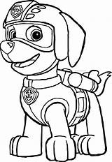 Paw Patrol Rocky Coloring Zuma Pages Getcolorings Printable sketch template