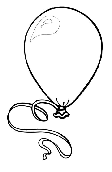 balloon  objects  printable coloring pages