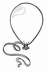 Coloring Balloons Pages Heart Balloon Party sketch template