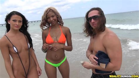 money talks amazing kelly diamond shows her naked tits on the public beach