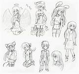 Body Manga Anime Sketch Practice Girl Base Template Templates Deviantart Drawing Joakaha Draw Step sketch template