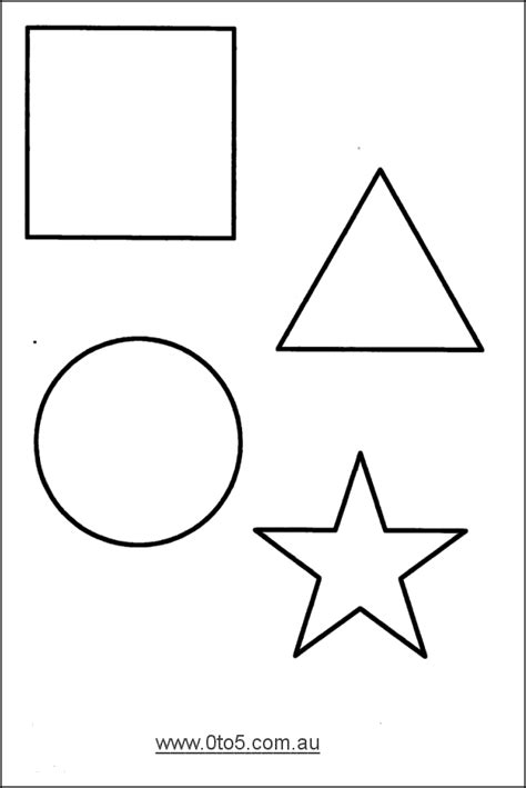 printable template shapes