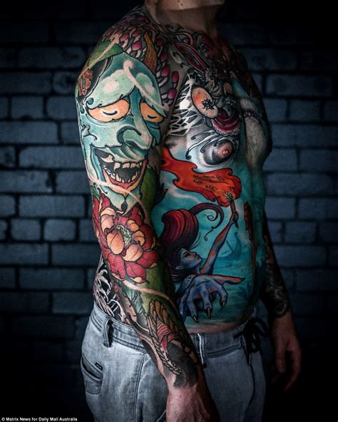 Tattoo Addict Nathan Parrott Shows Off His Body Of Work Including Homer