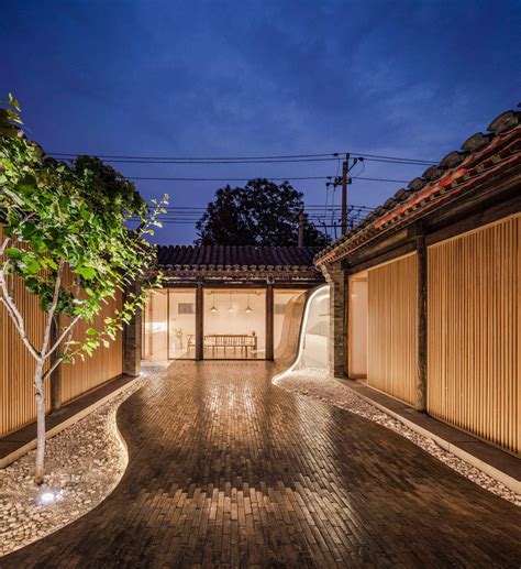 beijing courtyard home  archstudio balances modern  traditional features