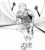 Coloring Messi Pages Lionel Popular sketch template